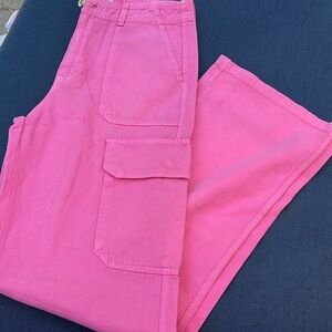 Zara pink cargo pants